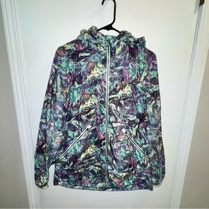 Lululemon Colorful Abstract Pattern Hooded Jacket
